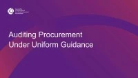 Auditing Procurement Under Uniform Guidance icon