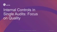 Internal Controls in Single Audits: Focus on Quality icon