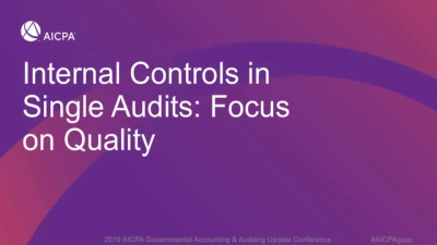 Internal Controls in the Single Audit - Focus on Quality icon