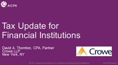 Tax Update for Financial Institutions icon