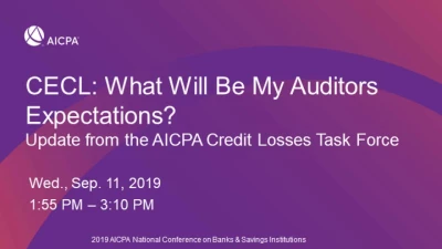 CECL: AICPA Task Force Update - Practice Aid & Accounting icon