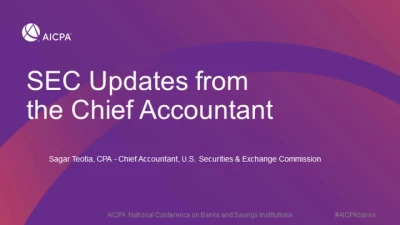 SEC Updates from the Chief Accountant  icon
