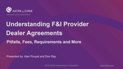 Understanding F&I Provider Dealer Agreements: Pitfalls, Fees, Requirements and More - Sponsored by Portfolio icon