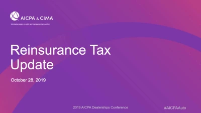 Reinsurance - Questions for Insurance Administrators and Tax Update icon