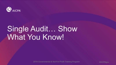 Single Audits: Show What You Know icon