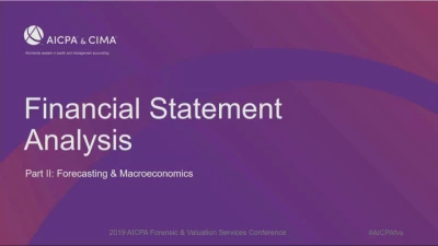 Financial Statement Analysis: Forecasting & Macroeconomics  icon