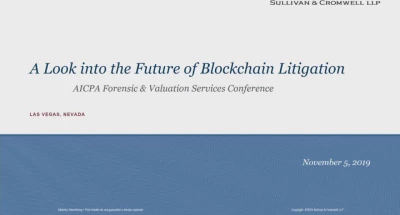 A Look Into the Future of Blockchain Litigation  icon