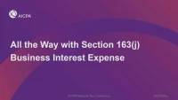 All the Way with 163(j) Business Interest Expense icon