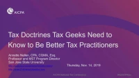 Tax Doctrines Tax Geeks Need to Know to Be Better Tax Practitioners icon