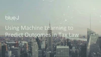 Using Machine Learning to Predict Outcomes in Tax Law icon