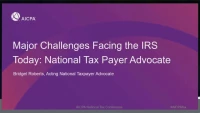 Major Challenges Facing the IRS Today: National Tax Payer Advocate icon