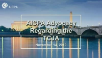 AICPA Advocacy Regarding the TCJA icon