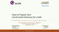 How to Prepare Your Construction Business for a Sale icon