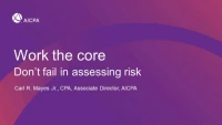 Work the Core: Don't Fail in Assessing Risk icon