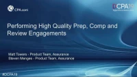 Improving Guidance on Prep, Comp and Review Engagements icon