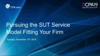 Pursuing the SUT Service Model Fitting Your Firm icon