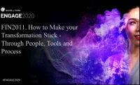 FIN2011. How to Make your Transformation Stick - Through People, Tools and Process icon