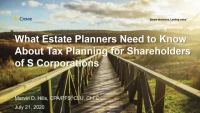EST2012. Estate Planning with S Corporations icon