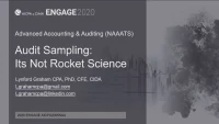 NAA2006. Audit Sampling - It&#039;s Not Rocket Science icon