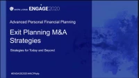 PFP2007. Exit Planning M&A Strategies for Today and Beyond icon