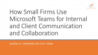 PST2023. How Small Tax Firms Use MS Teams for Internal and Client Collaboration icon