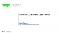 Finance 3.0: Beyond Data-Driven (Sponsored by Sage Intacct) icon