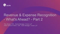Revenue & Expense Recognition - What's Ahead? - Part 2 icon