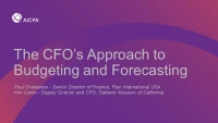 The CFO’s Approach to Budgeting and Forecasting icon