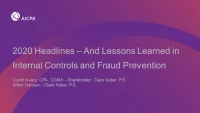 2020 Headlines - And Lessons Learned in Internal Controls and Fraud Prevention icon