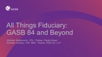 All Things Fiduciary: GASB 84 and Beyond icon