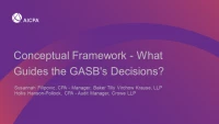 Conceptual Framework - What Guides the GASB's Decisions? icon
