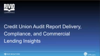 Sponsor Solution Session: Credit Union Audit Report Delivery, Compliance, and Commercial Lending Insights (Sponsored by CPA.com) icon
