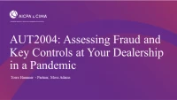 Assessing Fraud and Key Controls at Your Dealership in a Pandemic icon