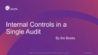 Internal Control Over Compliance: By the Books icon