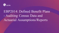 Defined Benefit Plans - Auditing Census Data and Actuarial Assumptions/Reports icon