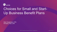 Choices for Small and Start-up Business Benefit Plans icon
