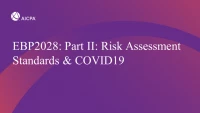 Part II: Risk Assessment Standards & COVID19 icon