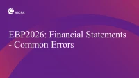 Financial Statements - Common Errors icon