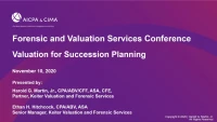 Valuation for Succession Planning icon