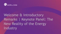 Welcome & Introductory Remarks | Keynote Panel: The New Reality of the Energy Industry icon