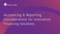 Accounting & Reporting Considerations for Innovative Financing Solutions icon