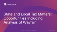 State and Local Tax Matters: Opportunities Including Analysis of Wayfair icon
