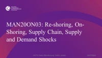 Re-shoring, On-Shoring, Supply Chain, Supply and Demand Shocks icon