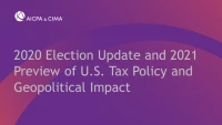 2020 Election Update and 2021 Preview of U.S. Tax Policy and Geopolitical Impact icon