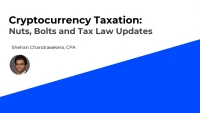 Cryptocurrency Taxation: Nuts, Bolts and Tax Law Updates icon