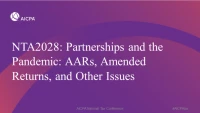 Partnerships and the Pandemic: AARs, Amended Returns, and Other Issues icon