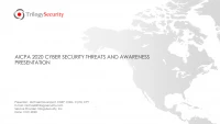 Cyber Threats, Attacks, and Mitigating Actions icon
