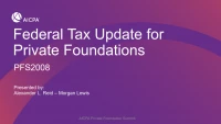 Federal Tax Update for Private Foundations icon