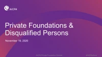 Private Foundations and Disqualified Persons: What to be Aware of, What to Track and What Can Go Wrong icon
