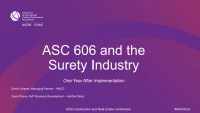 ASC 606 and the Surety Industry One Year after Implementation icon